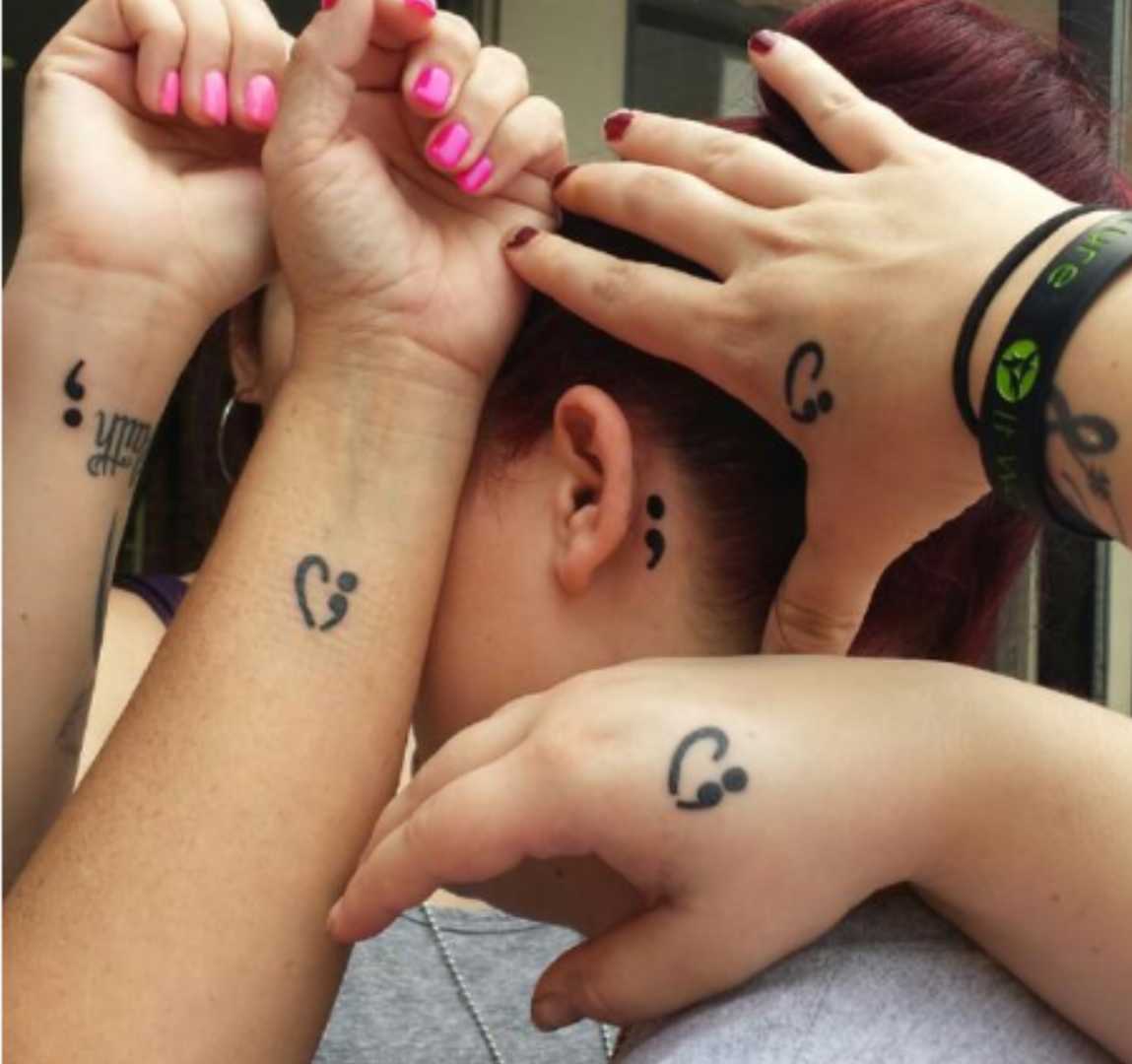 Semicolon Tattoo designs, Cool ideas